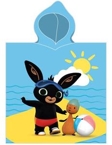 Chlapecké plážové pončo - osuška s kapucí Zajíček Bing - 100% bavlna - 50 x 115 cm