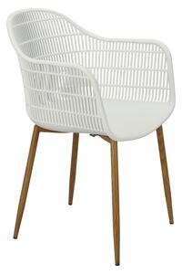 Židle Becker bílá/přírodní