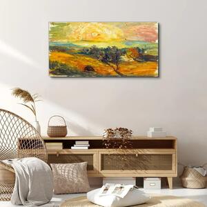 Obraz na plátně Obraz na plátně Abstrakce západ slunce