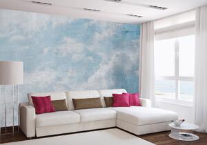 DIMEX | Vliesová fototapeta Abstrakt mraky MS-5-0373 | 375 x 250 cm| modrá, bílá, šedá