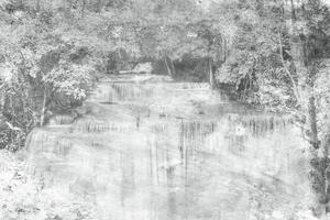 DIMEX | Vliesová fototapeta Abstrakt vodopád I. MS-5-0387 | 375 x 250 cm| šedá, bílá, černá