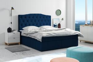 Čalouněná postel CARRY 90x200 cm Odstín látky: Královská modrá (Kronos 09) - eTapik