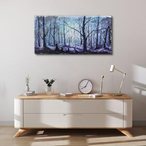 Obraz na plátně Obraz na plátně Zimní lesní sníh \ t
