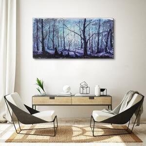 Obraz na plátně Obraz na plátně Zimní lesní sníh \ t
