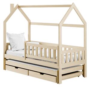 Legno Dětská rozkládací postel Mickey borovice Rozměr (cm): 80x160