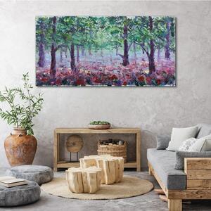Obraz na plátně Obraz na plátně Las květiny maki