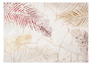 Makro Abra Kusový koberec GOLDEN NA37F Listí Moderní krémový Rozměr: 80x150 cm