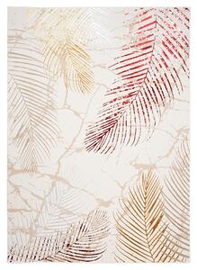 Makro Abra Kusový koberec GOLDEN NA37F Listí Moderní krémový Rozměr: 120x170 cm