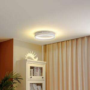 Lindby LED stropní svítidlo Yasmen, bílé, kov, 3stupňové stmívání