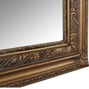 TEMPO Zrcadlo, dřevěný rám, zlatá, MALKIA TYP 15