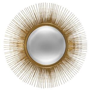 Kulaté dekorativní zrcadlo SUN, O 58 cm, zlaté