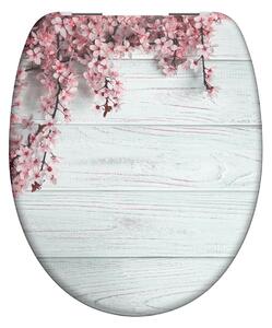 Eisl Sanitär WC prkénko Duroplast Soft Close Flowers and Wood 82197
