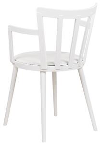 Jídelní židle Sada 4 ks Bílá MORILL