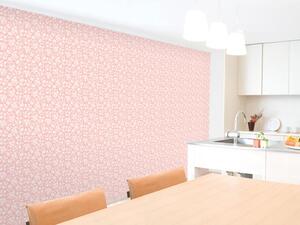 Vliesová tapeta na zeď Dimex Line WP-231-01 | 0,75 x 10 m | růžová, bílá | DIMEX