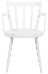 Sada 4 jídelních židlí bílé MORILL