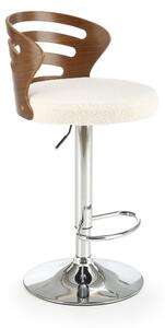 HALMAR Barová židle H109 krémová/ořech