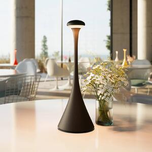 LED stolní lampa Nudrop na baterie, IP54, černá
