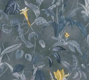 Vliesová tapeta na zeď Michalsky 4 37988-3 | 0,53 x 10,05 m | šedá, modrá, žlutá, fialová | A.S. Création
