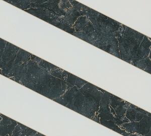 Vliesová tapeta na zeď Michalsky 4 37992-3 | 0,53 x 10,05 m | černá, bílá, zlatá | A.S. Création