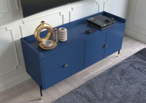 TV Skříň (komoda) Dancan IGA mořská (modrá) barva, šířka 142 cm