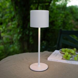 Stolní lampa na baterii Filo venkovní, bílá