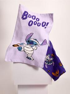 Sinsay - Sada bavlněných ručníků na ruce s halloweenským motivem 2 pack Stitch - fialová