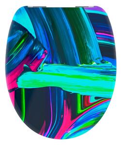 Eisl Sanitär WC prkénko Duroplast Soft Close Neon Paint 82191