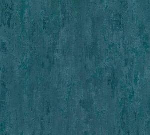 A.S. Création | Vliesová tapeta na zeď Trendwall 2 38044-5 | 0,53 x 10,05 m | modrá, metalická