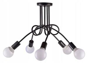 Toolight Paradise, 5-ramenné stropní svítidlo 5xE27, 392252, černá matná, OSW-04012
