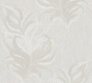 Vliesová tapeta na zeď Mata Hari 38009-1 | 0,53 x 10,05 m | bílá, béžová | A.S. Création