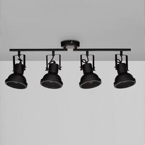 Černé kovové stropní světlo Nova Luce Ruvi 66,8 cm