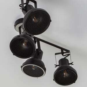 Černé kovové stropní světlo Nova Luce Ruvi 66,8 cm