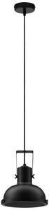 Černé kovové závěsné světlo Nova Luce Ruvi 22 cm