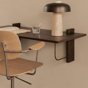 Audo CPH Hnědo-stříbrná dubová kancelářská židle AUDO CO s područkami
