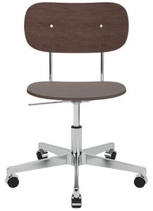 Audo CPH Hnědo-stříbrná dubová kancelářská židle AUDO CO