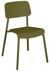 Zelená hliníková zahradní židle Fermob Studie - odstín pesto