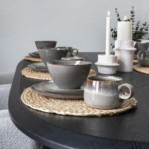 Nordic Living Set čtyř šedohnědých keramických misek Selly 15 cm