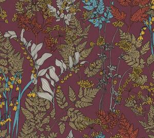 A.S. Création | Vliesová tapeta na zeď AP Floral Impression 37751-4 | 0,53 x 10,05 m | vícebarevná, červená