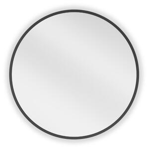 Mexen Loft, kulaté koupelnové zrcadlo 30 cm, barva rámu černá matná, 9850-030-030-000-70