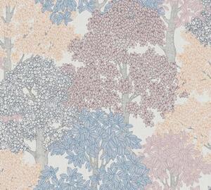 Vliesová tapeta na zeď Ap Floral Impression 37753-4 | 0,53 x 10,05 m | krémová, bílá, vícebarevná | A.S. Création