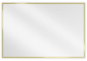 Mexen Loft, obdélníkové koupelnové zrcadlo 90 x 60 cm, barva rámu zlatá lesklá, 9852-090-060-000-50