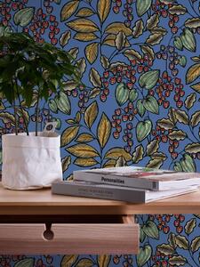 A.S. Création | Vliesová tapeta na zeď AP Floral Impression 37754-1 | 0,53 x 10,05 m | vícebarevná, modrá