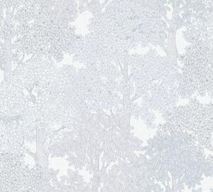 Vliesová tapeta na zeď Ap Floral Impression 37753-6 | 0,53 x 10,05 m | bílá, šedá | A.S. Création