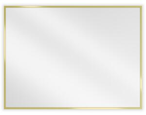 Mexen Loft, obdélníkové koupelnové zrcadlo 80 x 60 cm, barva rámu zlatá lesklá, 9852-080-060-000-50