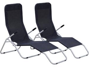 Avenberg Set 2 ks skládacích relaxačních křesel - lehátek Kent