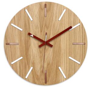 ModernClock Nástěnné hodiny Wood Solo hnědé