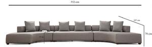 Designová rohová sedačka Galatea 525 cm šedá