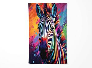 Rychleschnoucí XL plážová osuška ZEBRINA barevná 100 x 180 cm, 100% mikrovlákno