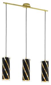 Eglo 97767 - Lustr na lanku PINTO NERO 1 3xE27/60W/230V