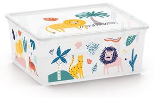 Bílý plastový dětský úložný box 40x34x17 cm C Box Style – KIS